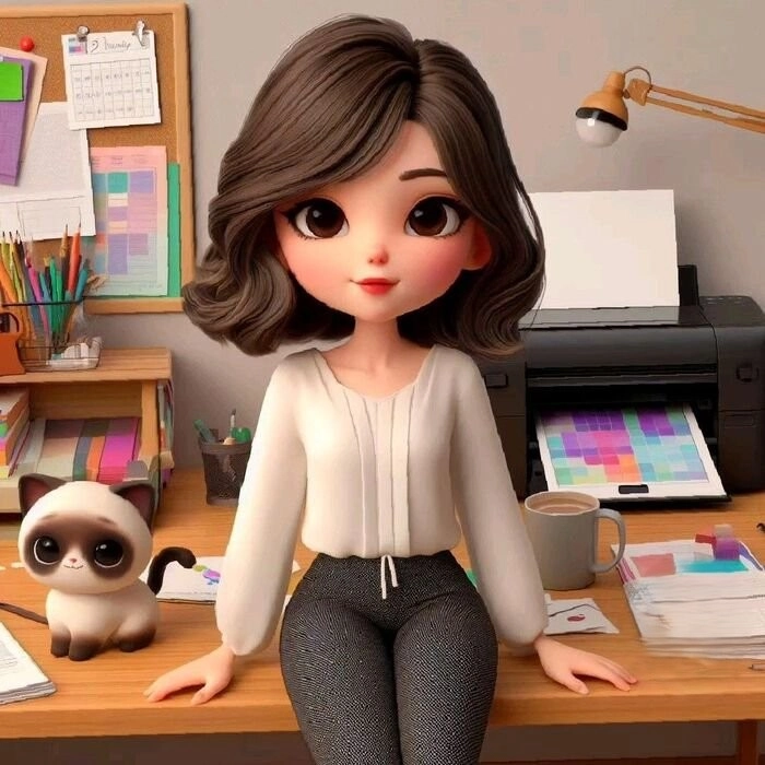 Khám phá tranh tô màu cô giáo chibi đầy màu sắc