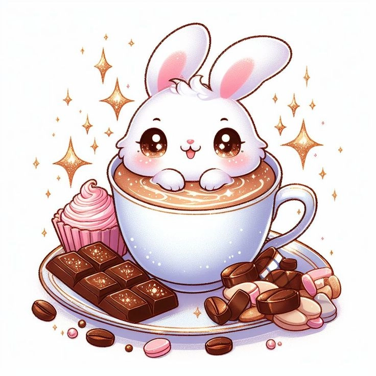 Bắt trọn hình ảnh chibi đồ uống dễ thương