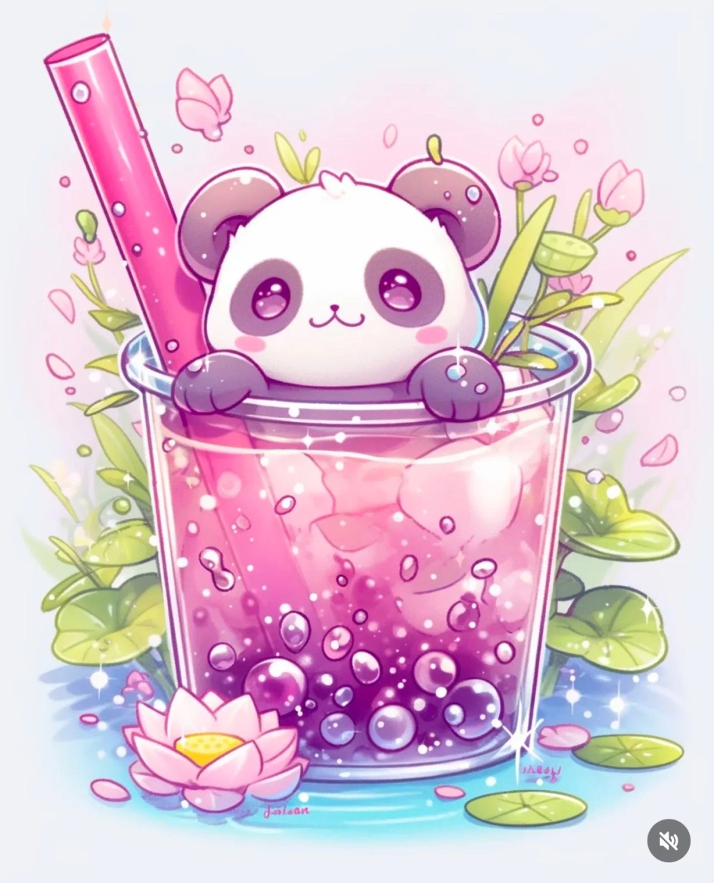 Mát lạnh cùng chibi đồ uống kiểu chibi trà chanh