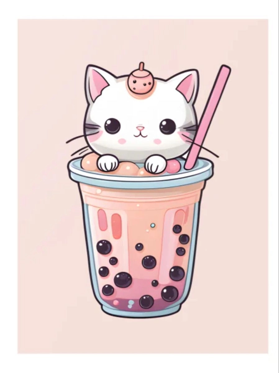 Thư giãn cùng chibi đồ uống đẹp chibi trà sữa matcha