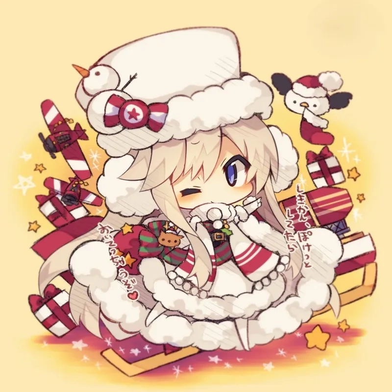 Tải ngay ảnh chibi giáng sinh cute để trang trí