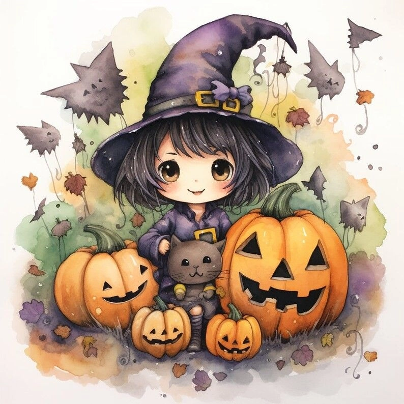 Thỏa sức sáng tạo với anime halloween đáng yêu