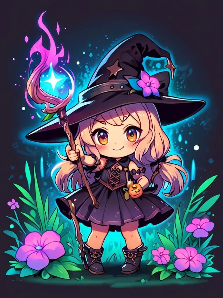 Khám phá thế giới ma thuật chibi đầy màu sắc