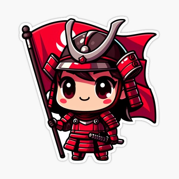 Tải ngay samurai chibi vector chất lượng cao