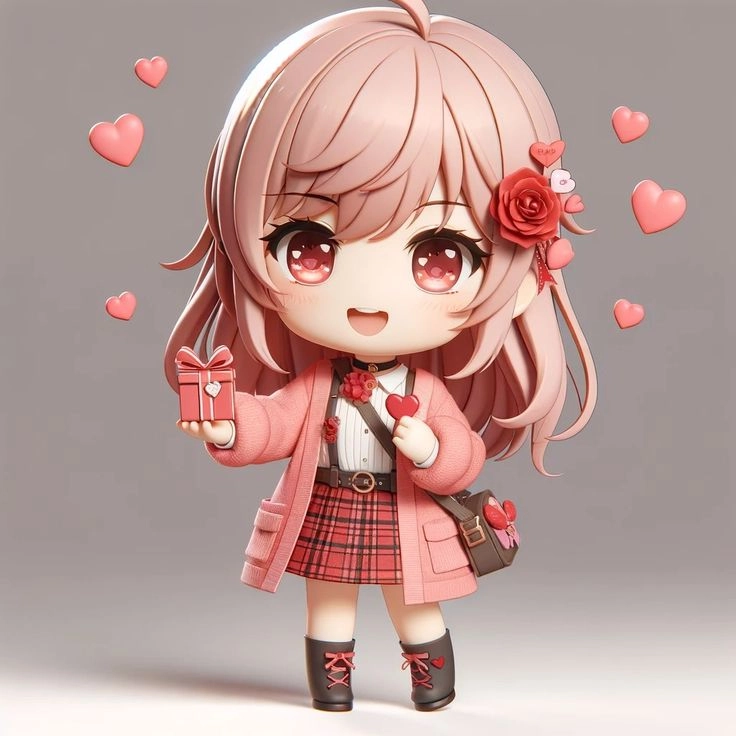 Sưu tầm chibi valentine illustration đầy màu sắc ngọt ngào