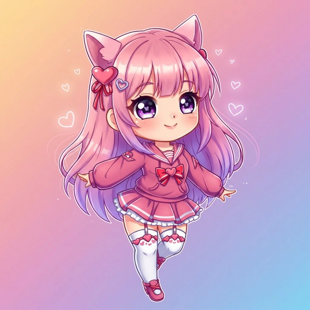 Tùy chỉnh nhân vật với chibi valentine ych sinh động