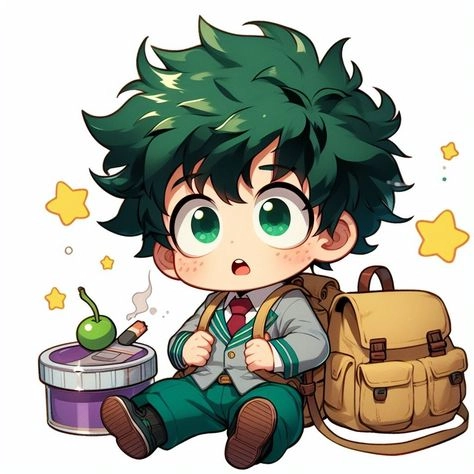 Tải miễn phí hình deku chibi png nền trong suốt