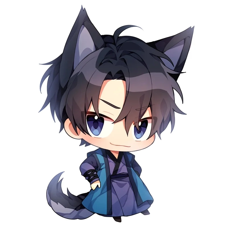 Trang trí điện thoại bằng hình nền chibi boy ngầu