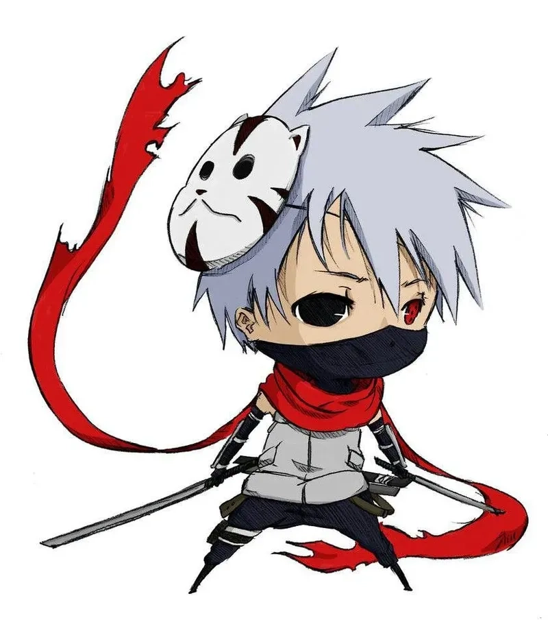Thưởng thức kakashi chibi drawing sáng tạo