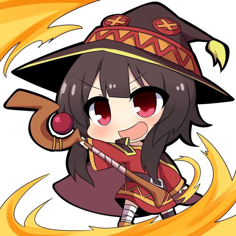 Mang theo megumin chibi keychain mọi lúc