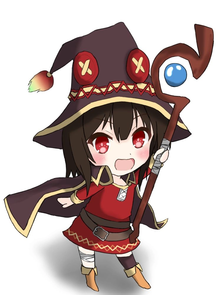 Khám phá bộ megumin chibi drawing sáng tạo