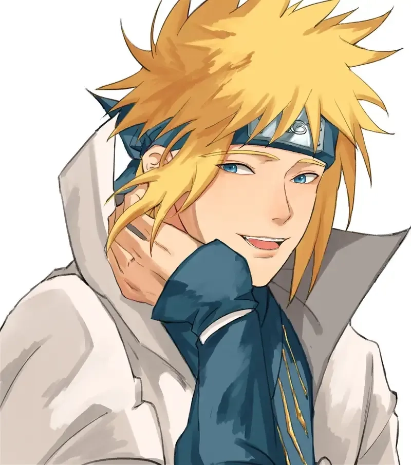 Minato Namikaze Hokage xuất hiện với áo choàng vàng