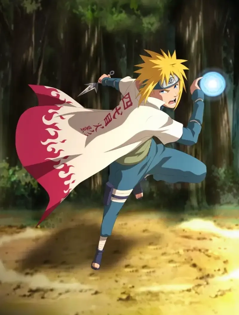 Minato Namikaze Drawing tranh vẽ cực sống động