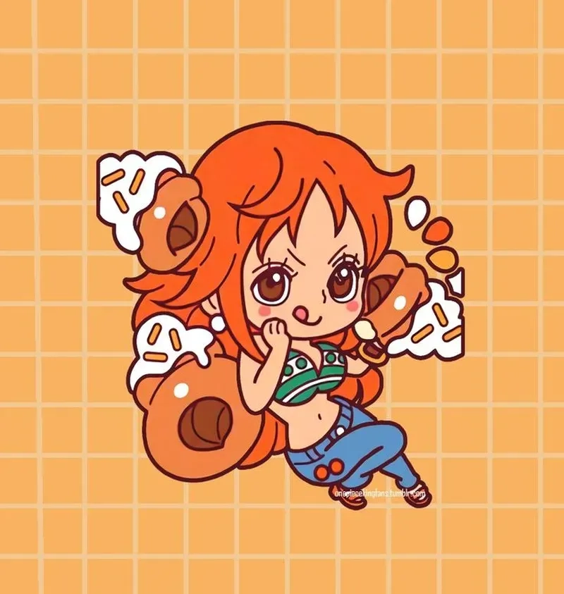 Chiêm ngưỡng nami chibi art cực dễ thương cho fan One Piece