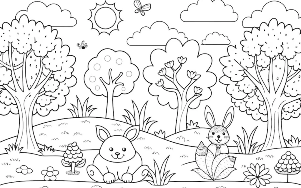 Tham khảo các mẫu tô màu 1/6 dễ thương cho trẻ