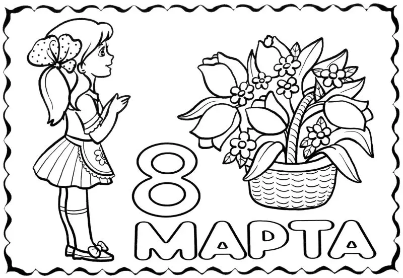 Khám phá bộ tranh tô màu 8/3 dễ thương cho bé