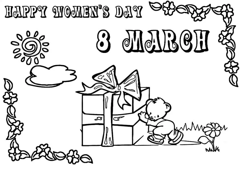 Tặng mẹ bộ tranh tô màu 8/3 đáng yêu nhất