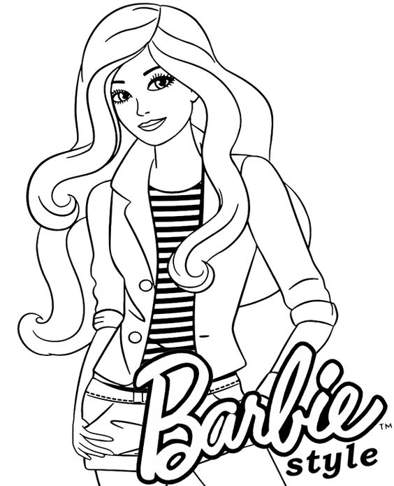 Tranh tô màu búp bê Barbie là như thế nào?