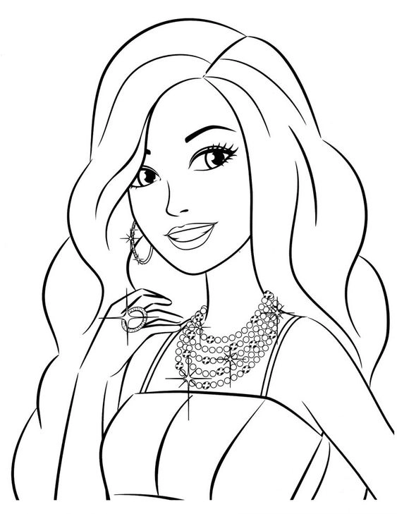 Thỏa sức sáng tạo cùng tô màu búp bê barbie ngộ nghĩnh