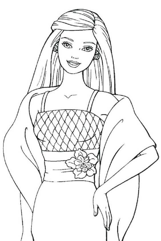 Khám phá nàng thơ trong tranh tô màu công chúa barbie