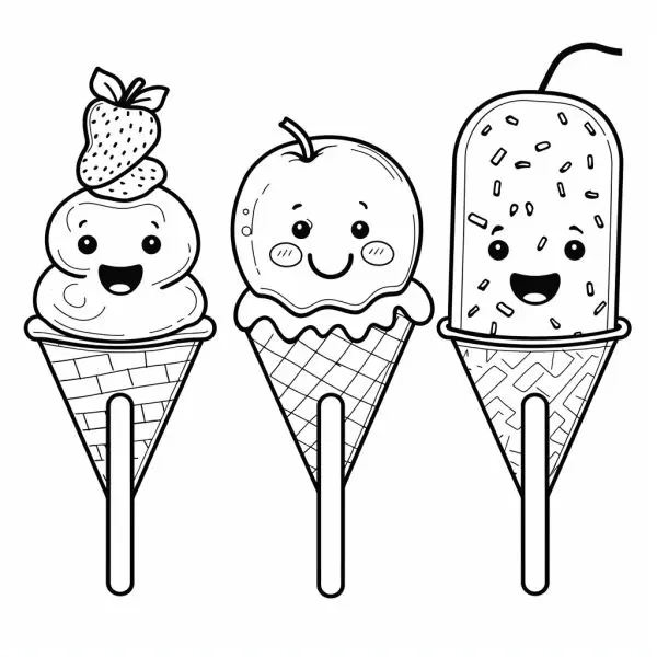 Thêm thú vị với tranh tô màu que kem mập ngộ nghĩnh