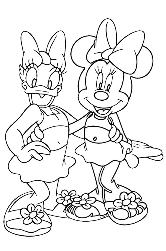 Vui học tô màu chuột mickey và vịt donald dễ thương