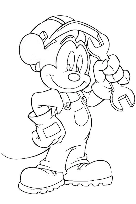 Khám phá tranh tô màu chuột mickey dễ thương cho trẻ