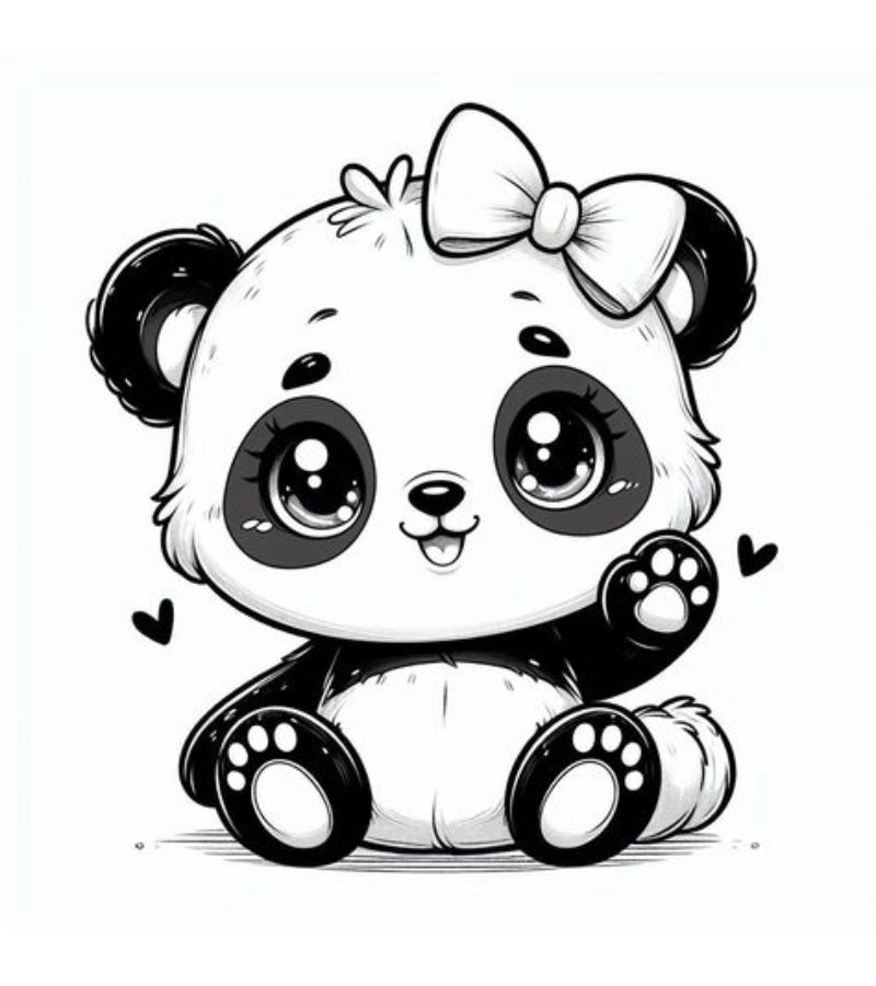 Vẽ vui nhộn với tranh tô màu con gấu yêu thích