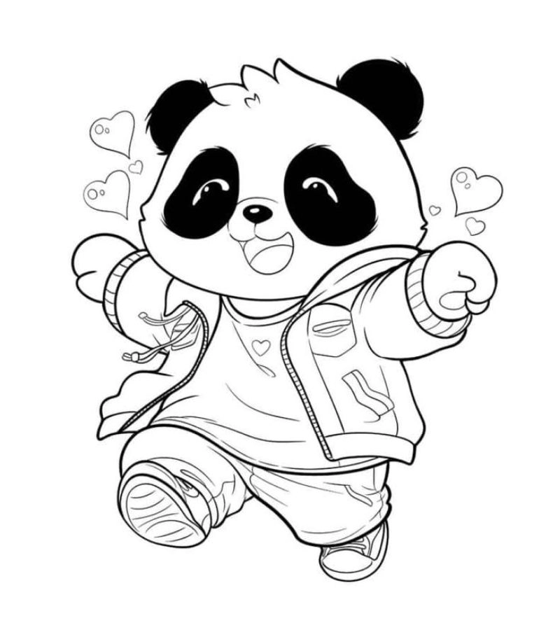 Sáng tạo với tranh tô màu con gấu We Bare Bears