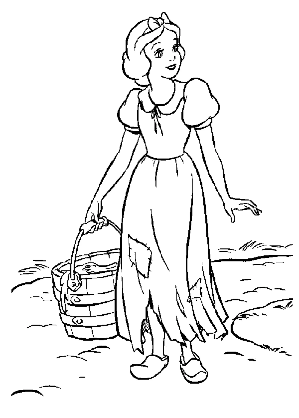Tải về hình tô màu công chúa bạch tuyết đẹp nhất