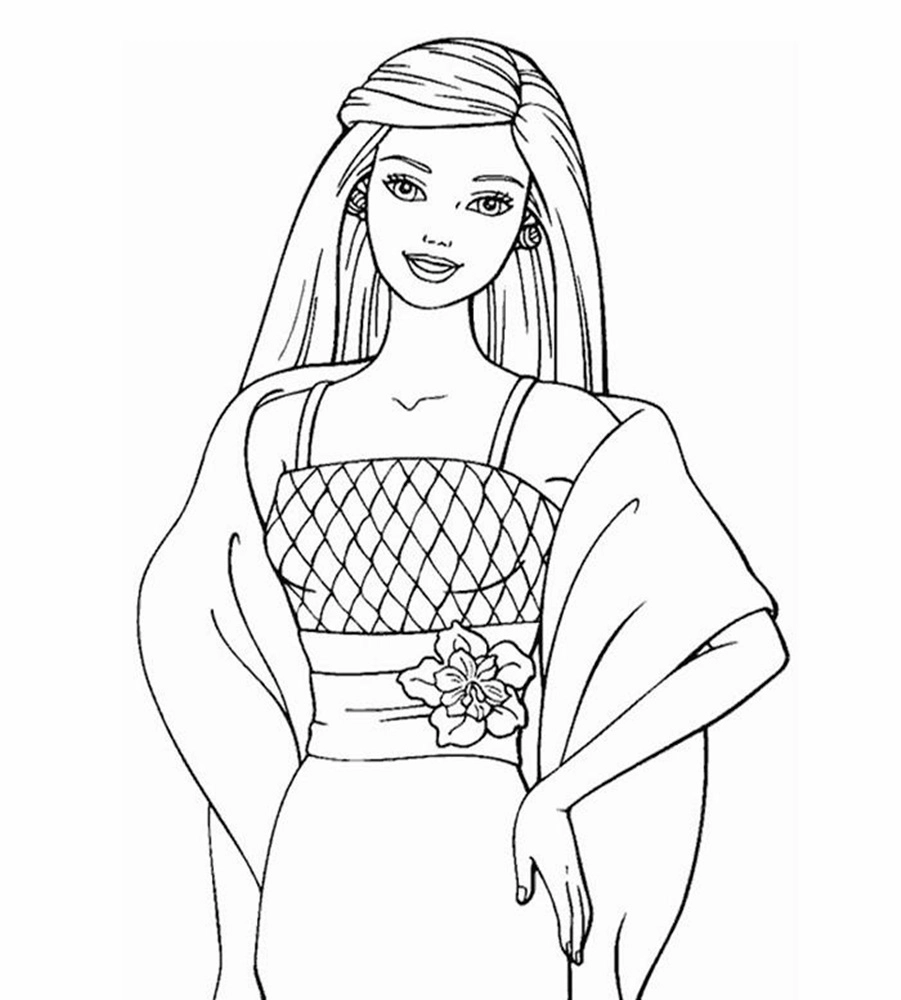 Khám phá niềm vui với tranh tô màu barbie đầy màu sắc