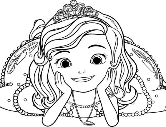Tranh tô màu công chúa Sophia là như thế nào?