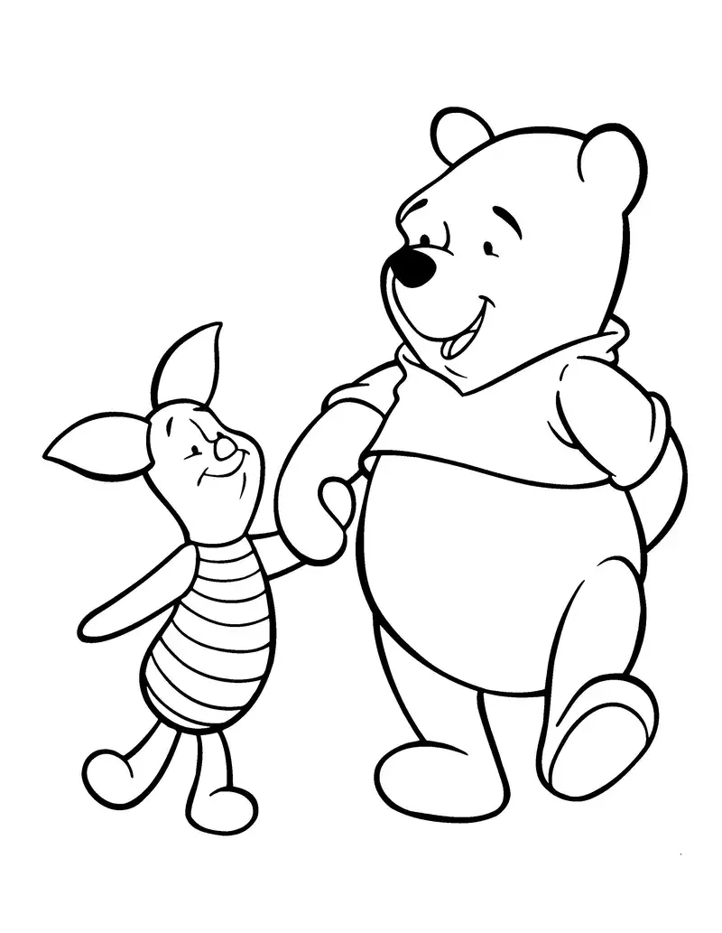 Mang đến niềm vui với tranh tô màu pooh cho bé sinh động