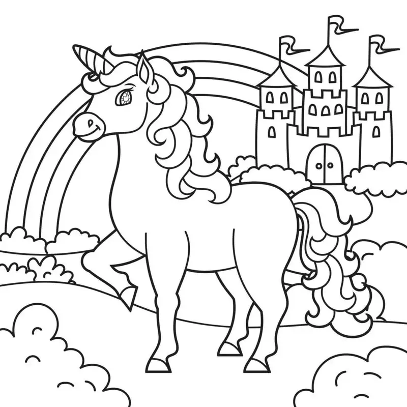 Khám phá tranh tô màu unicorn đầy sắc màu