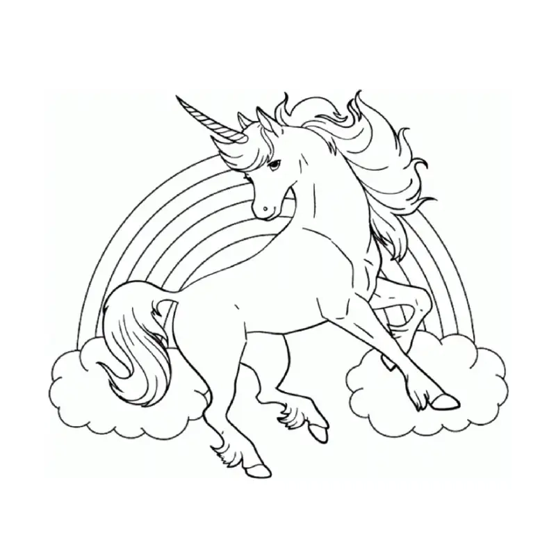 Trải nghiệm vui với tranh tô màu kỳ lân pony dễ thương