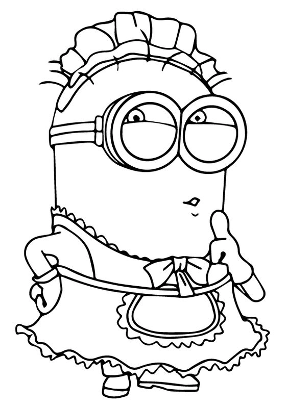 Khám phá tranh tô màu minions cho bé vui học
