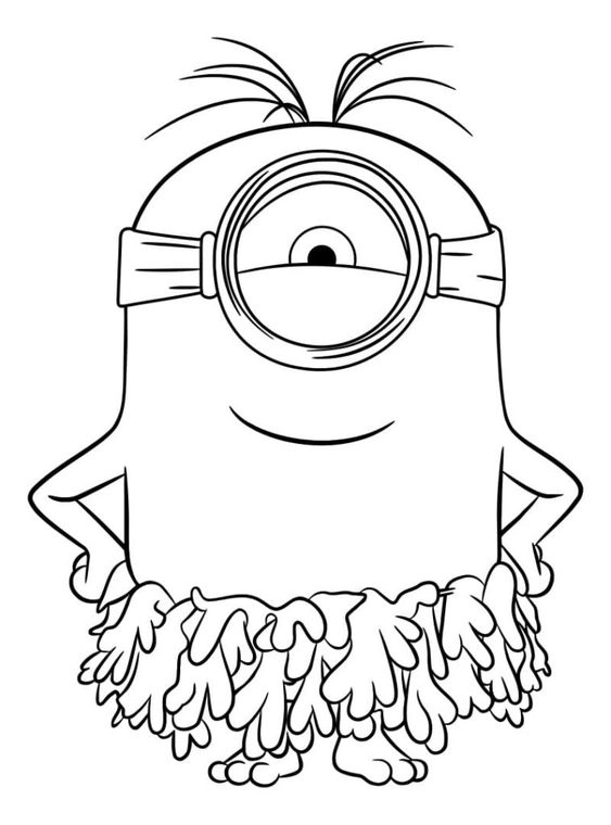 Bé thích mê tranh tô màu minion dễ thương