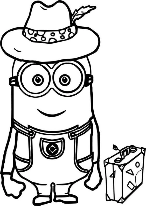 Tải ngay tranh tô màu minion in miễn phí cho bé