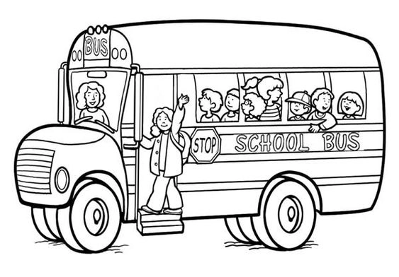 Xem ngay tranh tô màu xe bus đẹp và sinh động