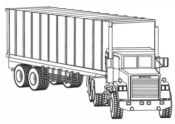 Học vui với tranh tô màu xe tải cứu hộ sinh động