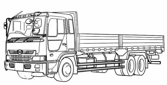 Bé khám phá tranh tô màu xe tải xe buýt đầy màu sắc
