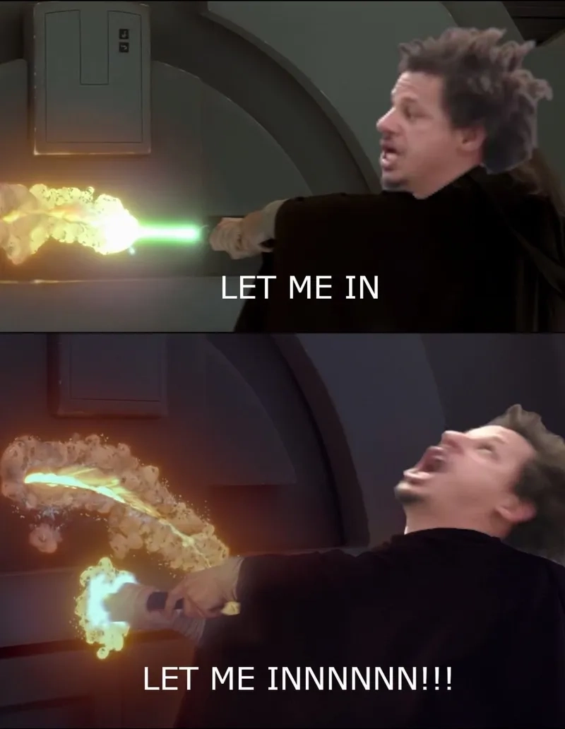 Tải ngay let me in meme template cực chất