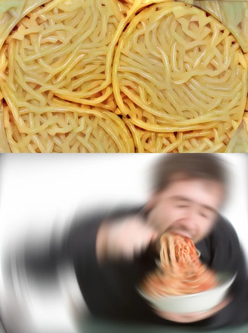Thưởng thức nissin meme noodles siêu vui nhộn