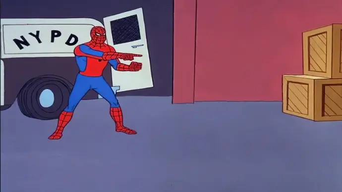 Spiderman pointing meme hài hước khiến ai cũng muốn chia sẻ
