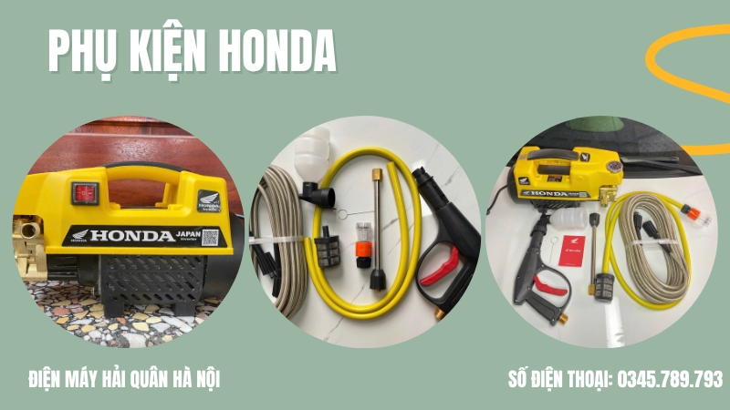Các phụ kiện máy rửa xe Honda giúp làm sạch tối ưu