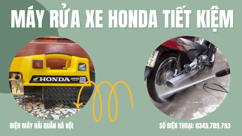 Tại sao chọn máy rửa xe Honda tiết kiệm điện, nước