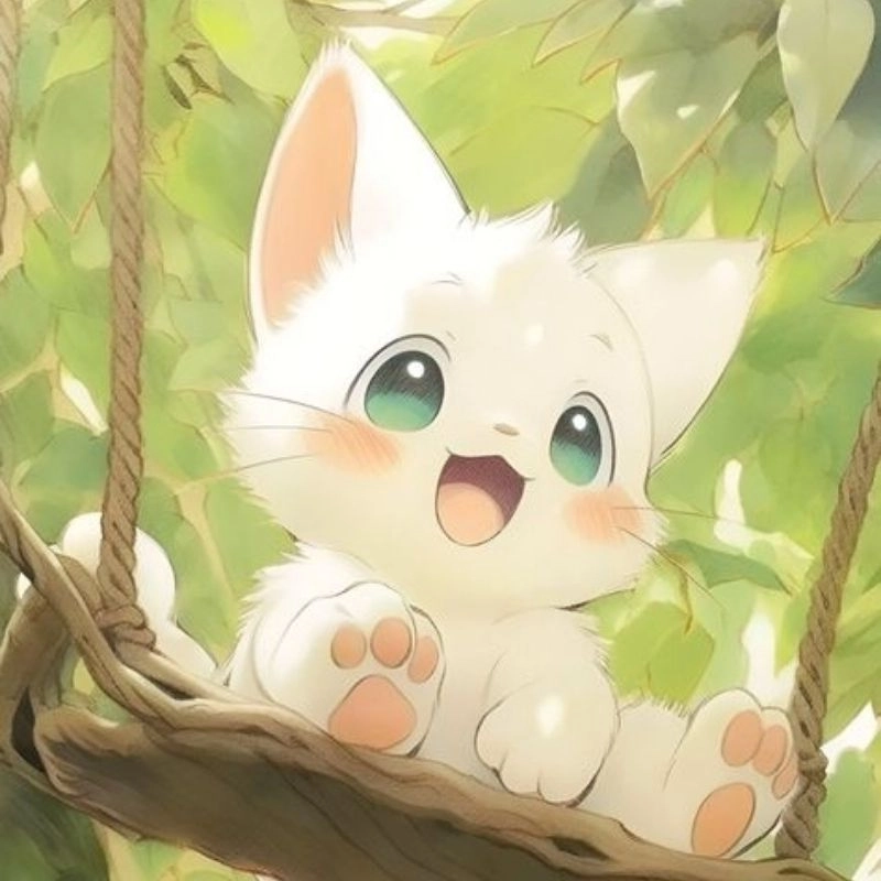 Avatar meo cute mèo chibi dễ thương siêu cuốn