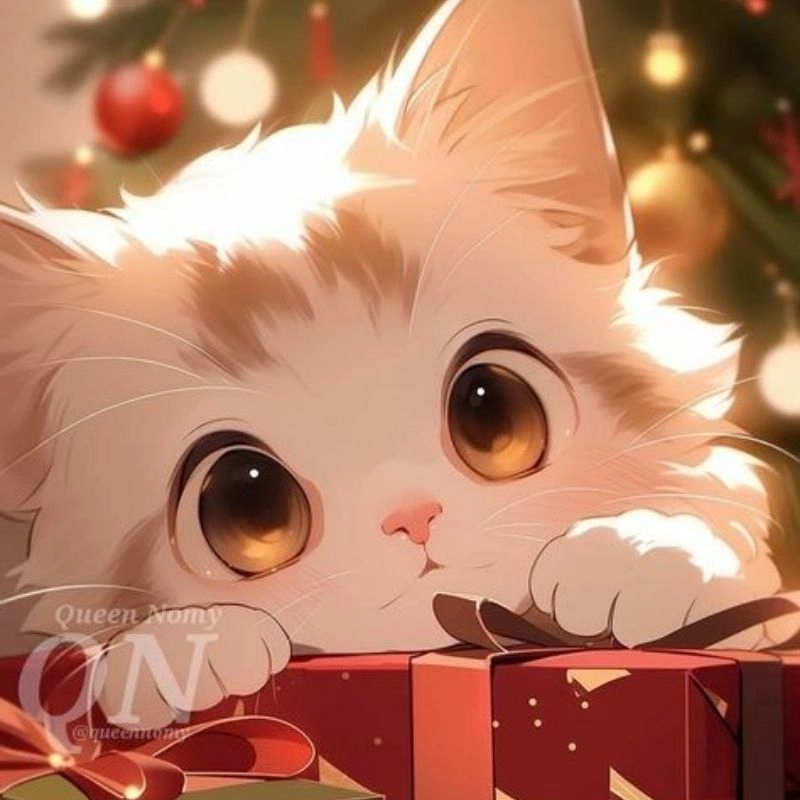 Chibi cute avatar ảnh mèo cute ngọt ngào