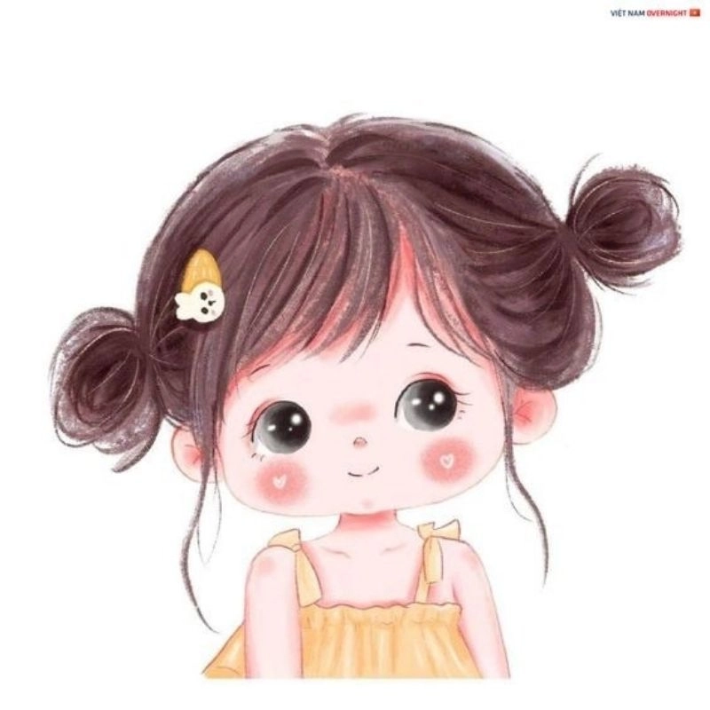 Hình con gái chibi ngọt ngào siêu cuốn hút