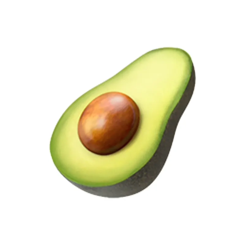 Avatar trái bơ cute ngố tàu đáng yêu mê mẩn